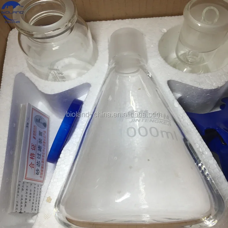 1000ml solvent filter filtration with oil-free diaphragm Vacuum pump for Chemical laboratory analysis