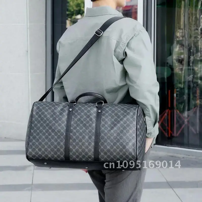 Designer Luxury กระเป๋าขนาดใหญ่ mochilas checkered หนังกระเป๋าถือผู้ชายขนาดกระเป๋า bolsos de ขนาดใหญ่ความจุ mujer mujer กระเป๋าเดินทาง