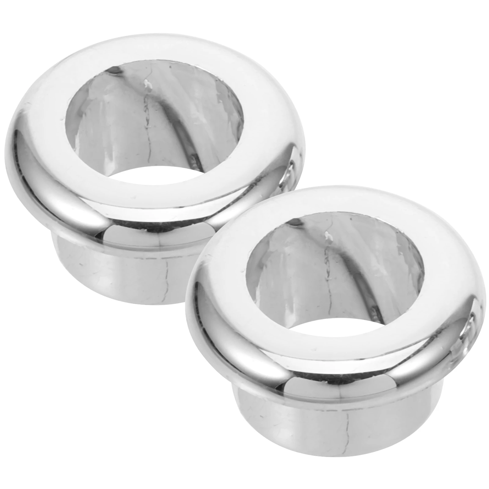 

2pcs Cable Grommets Desk Wire ganizer Wire Grommet Silver ABS Cover Threading Decorative Ring Office Computer Table