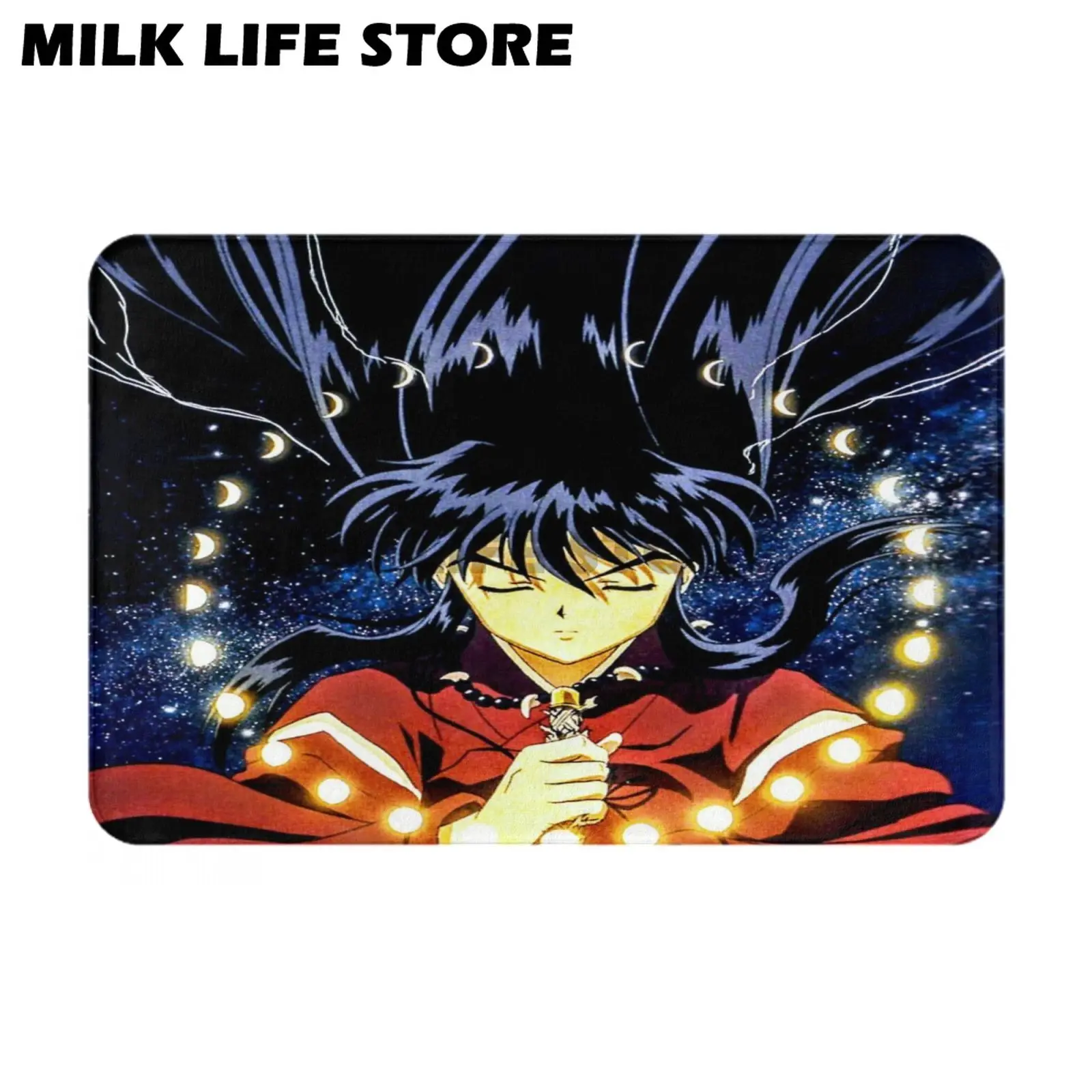 Anime Inuyasha Floor Mat Doormats Home Carpet Foot Mat Bathroom Absorbent Mats Anti-Slip Mats Home Decor Supplies