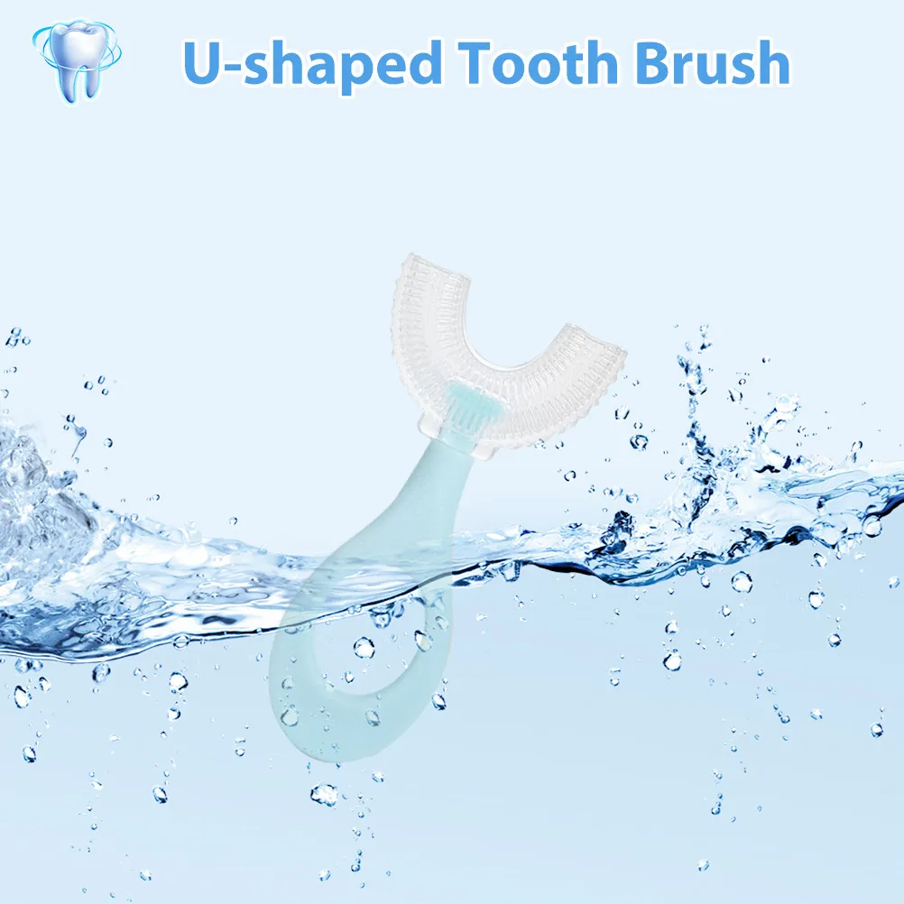 

3 Pcs Cleaning Brush Tooth Kids Toothbrush Shape Silicone Toothbrushes Baby Toddler