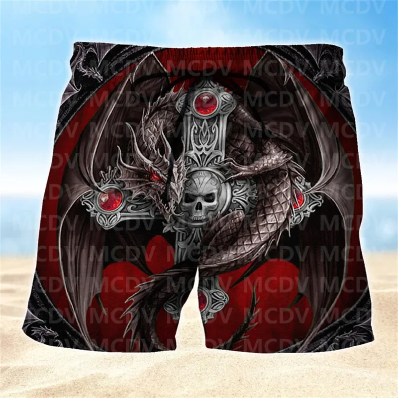 

Sugar Skull Mens Boardshorts, Skull Lover Men's Swim Trunks, Skull Lover Hawaiian Shorts for Men