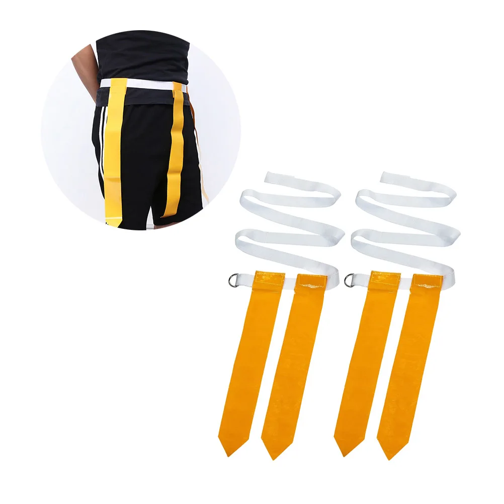 

2 Pcs Flag Football Belt American Waist Flags Nylon Rugby Label Webbing Defense Training