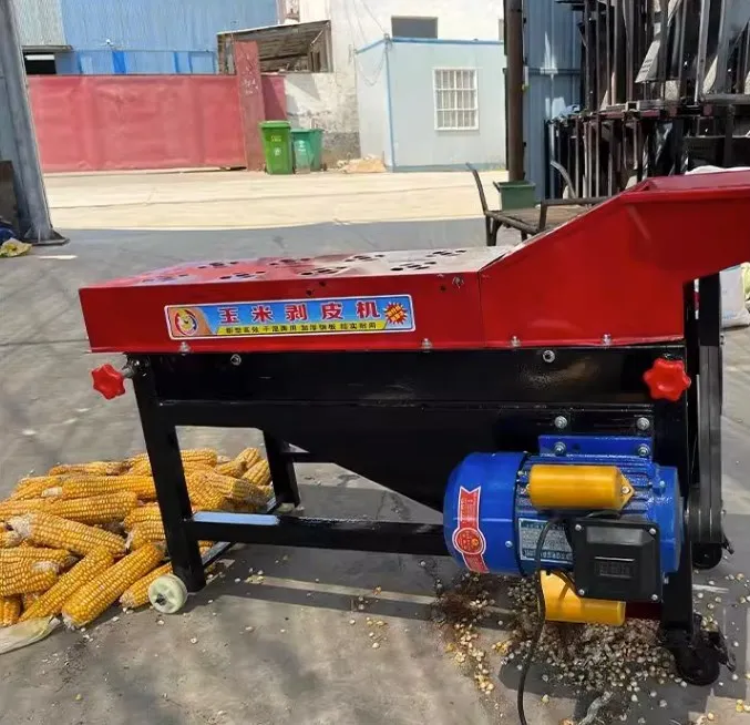 Maize Sheller Thresher / Corn Husk Peeling Machine / Corn Husk Remover Machine
