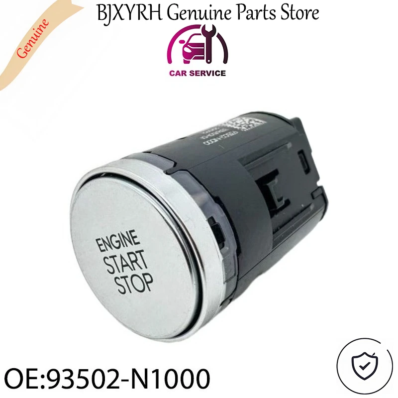 

Кнопка запуска/остановки двигателя (серебристая) 93502N1000 для Hyundai Santa Fe 2024-2025, OEM 93502-N1000