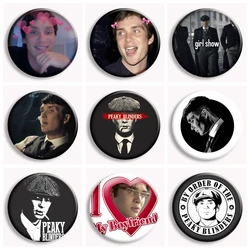 By Order Of The Peaky Blinders Button Pin Pink Bow I Love Cillian Murphy Kawaii Brooch Badge Bag Decor Fans Collect Gift