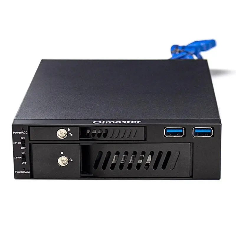 SSD for Case Box Dual USB Hard Disk Enclosure for 2.5/3.5