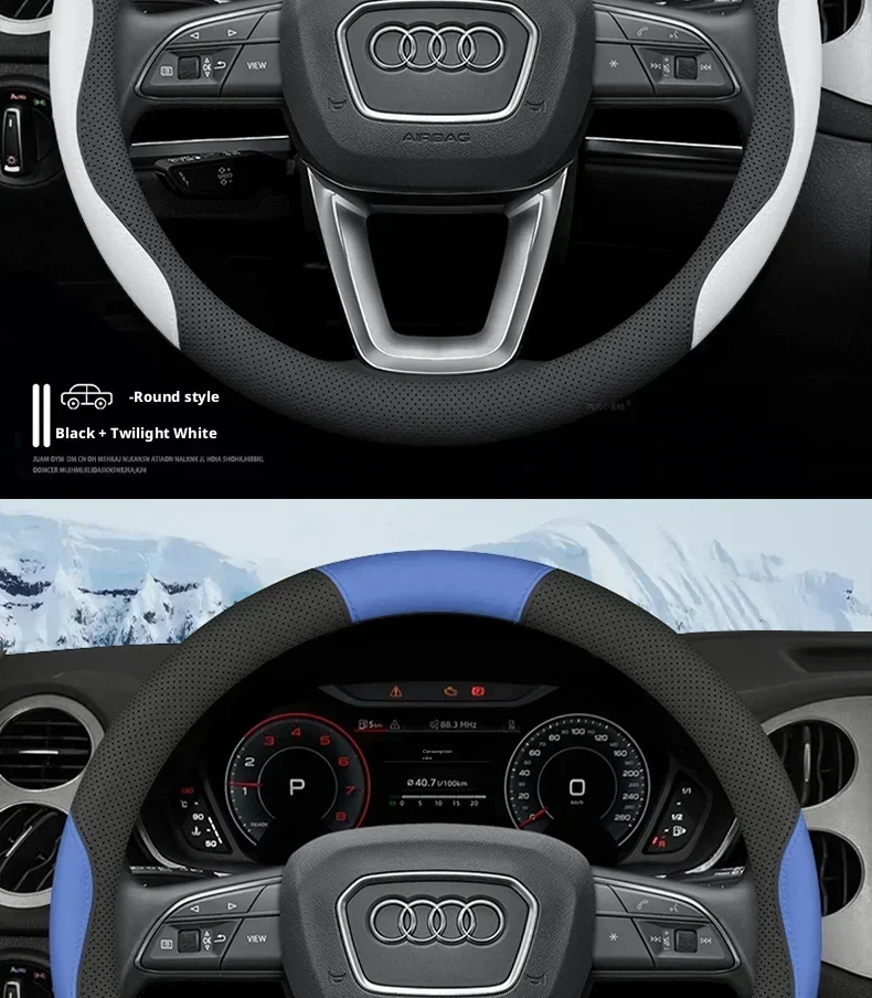 2026 MG Lenkradbezug aus Nappaleder, passend für MG4 EV, MG ZS, MG HS, MG3 Hybrid+, MG5 EV, MGS6 EV, Cyberster Autozubehör – Detail 18