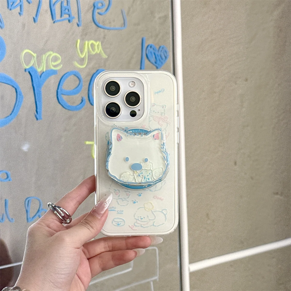 

New KT cat Girls Fashion Cute Cartoon New Phone Case For iPhone 16 15 14 13 Pro Max fundas iphone 15 case Protective cover