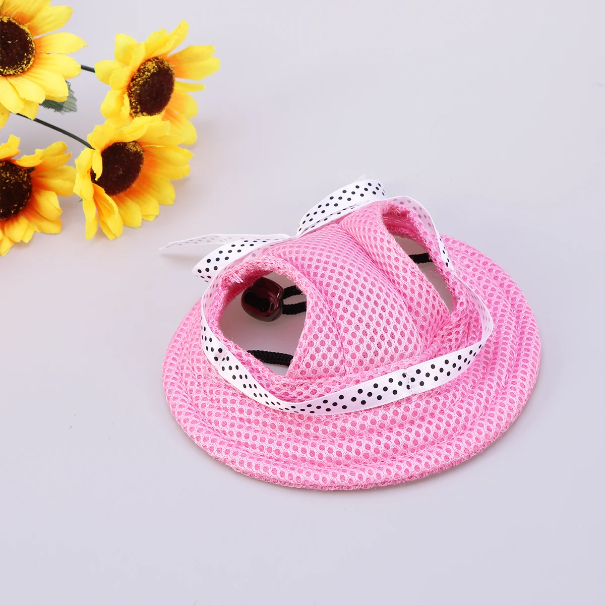 

Comfortable Dog Sun Hat For Small Pets - Fashionable Mesh Puppy Cap With Ventilation Holes And Visor