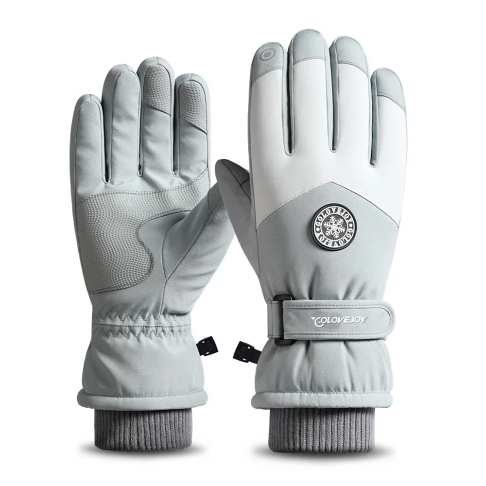 Gants thermiques chauds doublés Smile pour femmes, gants de ski imperméables, gants de neige à écran tactile, 506, ski et course à pied, hiver