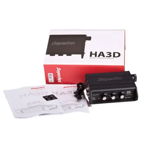 Superlux HA3D Bärbar Hörlursförstärkare 3 Kanals Headsetförstärkare PK Sound Devices HX-3 10 best sales förstärkare för headset - №5