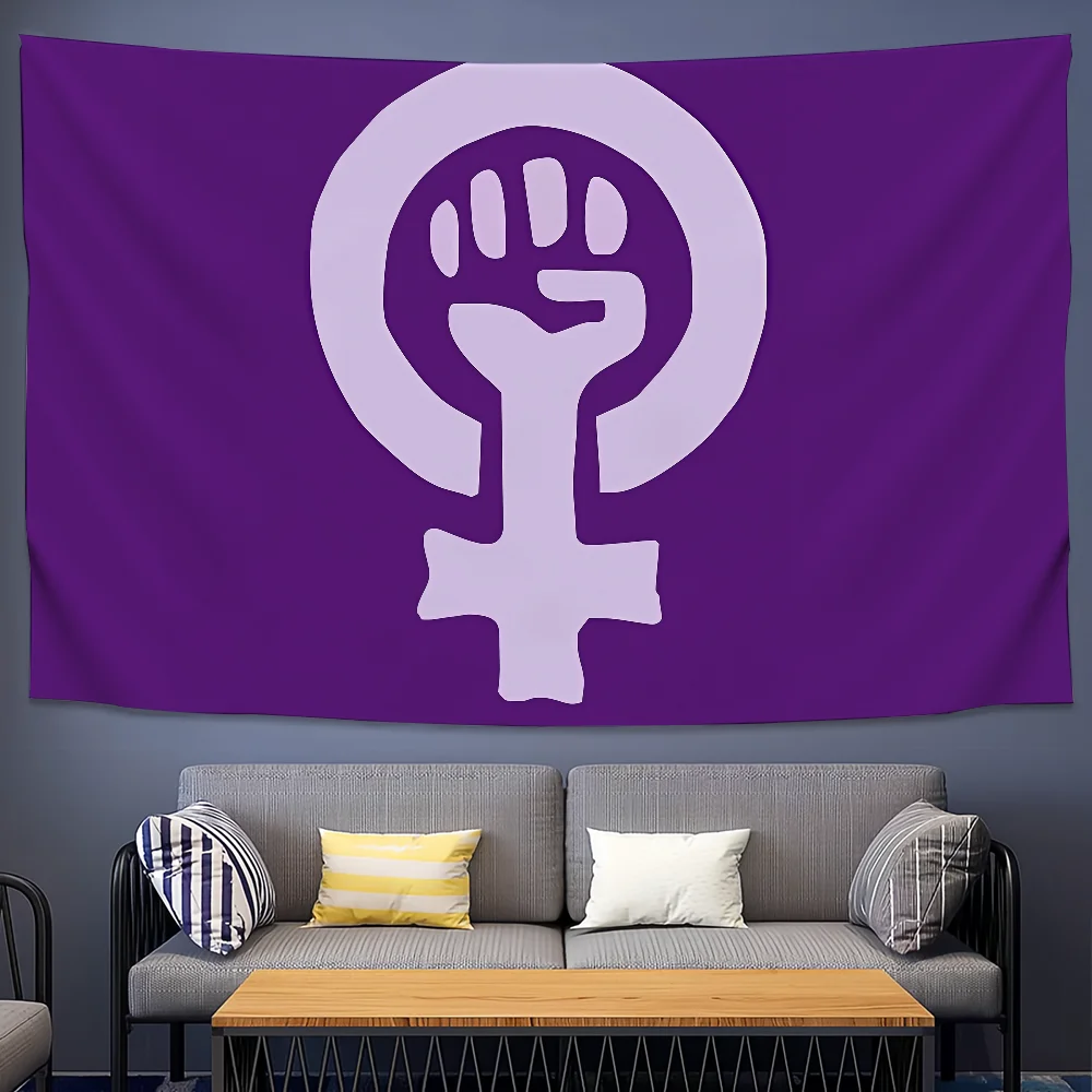 F-النسوية F-النسوية العلم للتخييم في الهواء الطلق بار نزهة حفلة ديكور المنزل الحلي راية