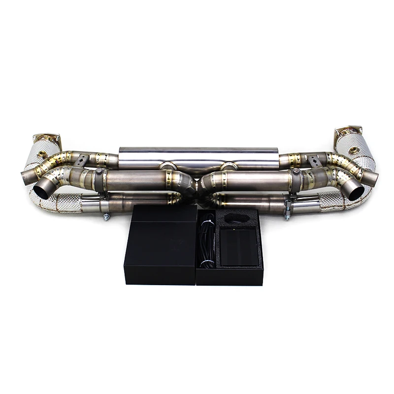 

Yooking Valved Exhaust System For Porsche 911 991/991.2 Turbo 2017-2019 Sport Car SUS304 Header Downpipe Titanium Catback