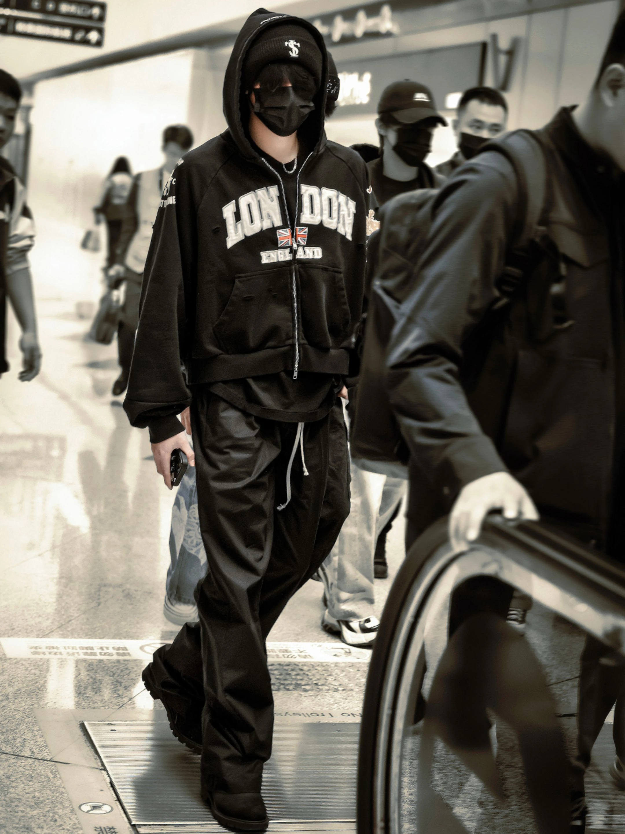 

Худи Ailz Project Trendy Brand с вышивкой, на молнии, повседневное, свободного кроя, из чистого хлопка, с длинными рукавами