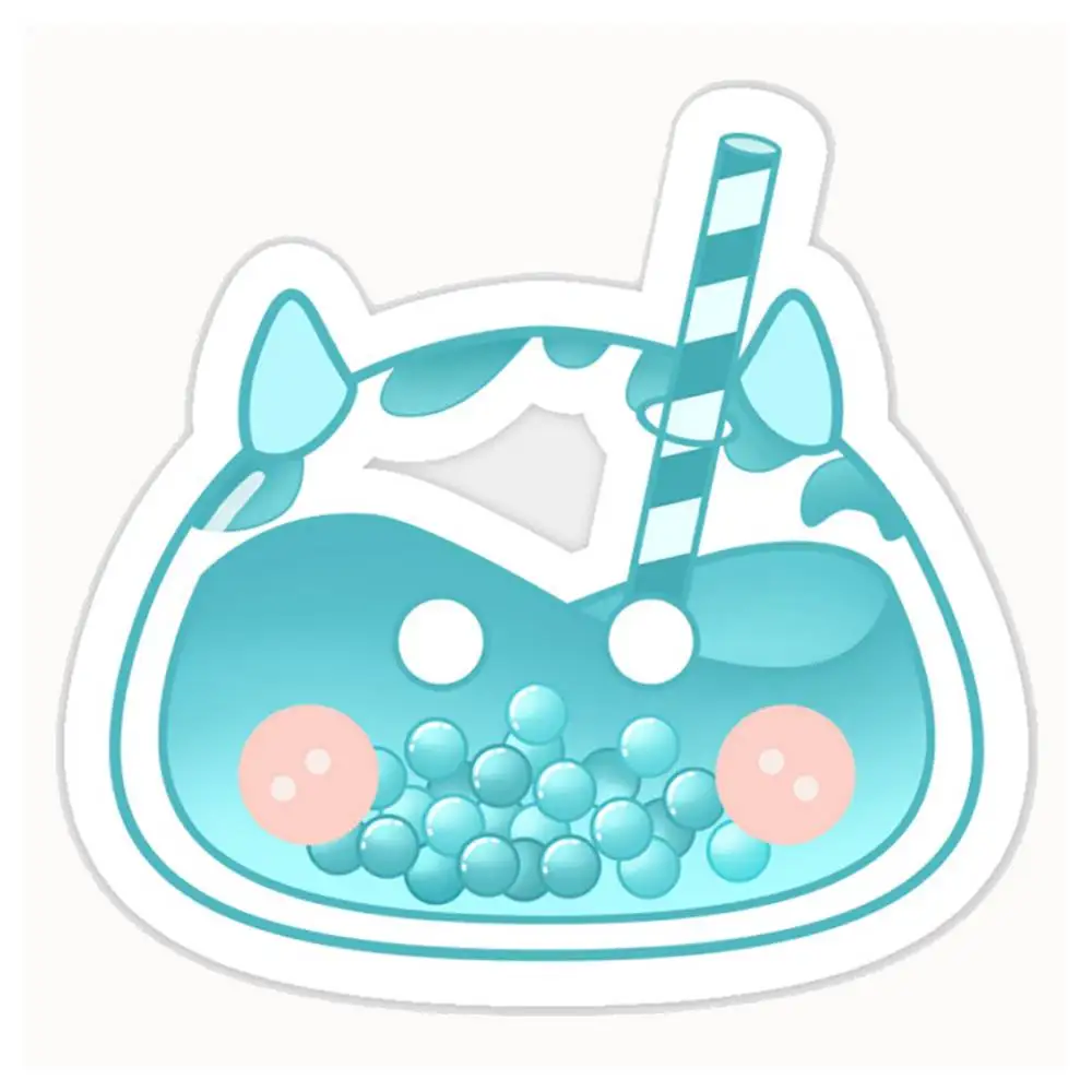 Genshin Impact Hydro Slime Boba Waterproof Stickers For Decorating Car Windows Motorcycles And Computers.