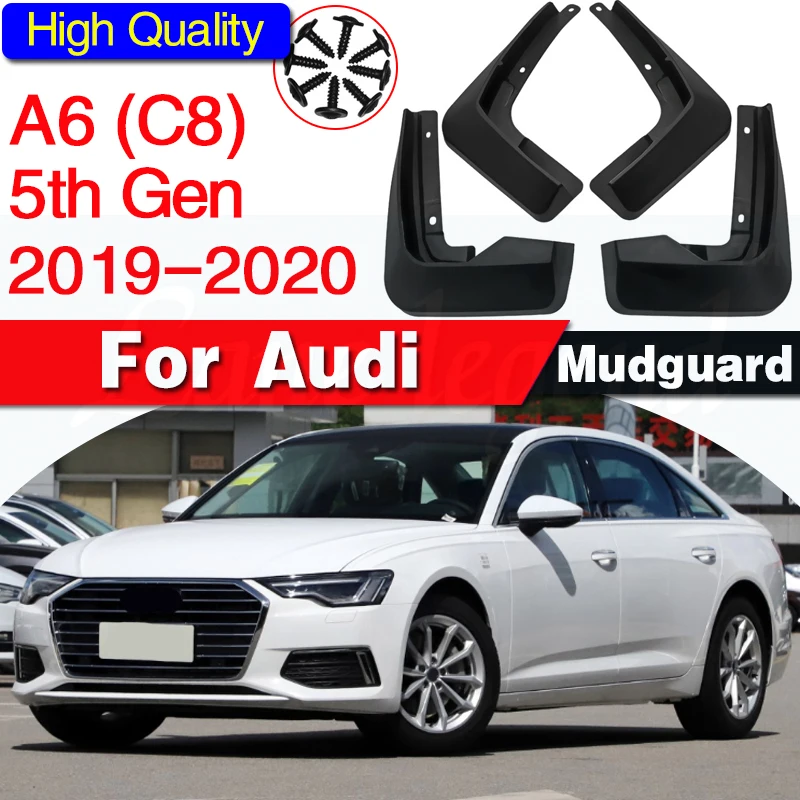 Mudguards fit for Audi A6 Saloon S-Line Sport C8 2019~2020 Car Accessories Mudflap Fender Auto Replacement Parts