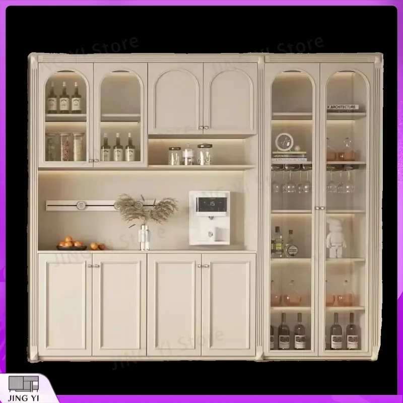 

French Style Restaurant Wine Cabinet with Cutlery Storage Sideboard Bar Cabinet for Dining Room Commercial Use Wine Cooler