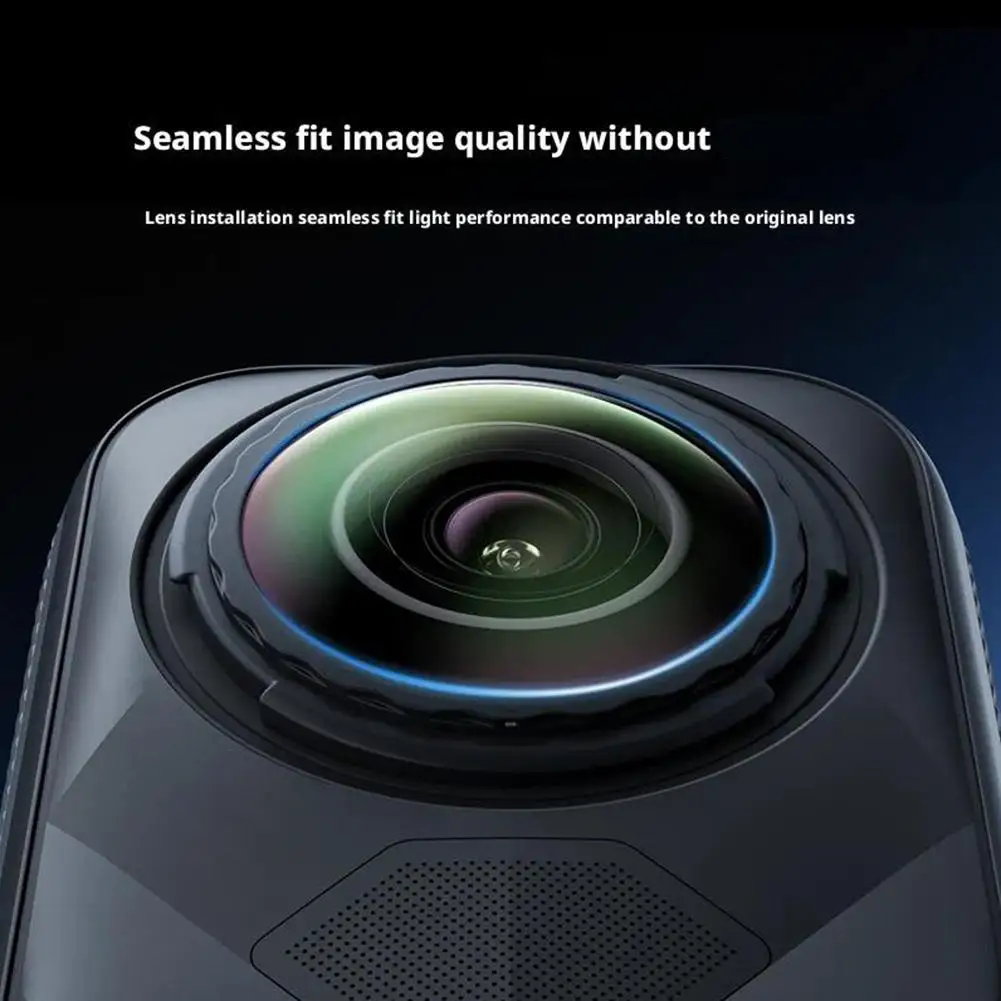 For Insta360 X5 Detachable Lens Set HD Optical Replacement Accessories for Action Camera Lens Repair and Upgrade