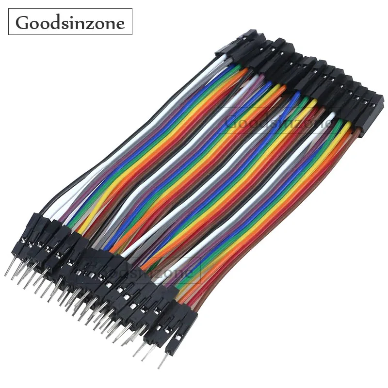 

40-Pin Male to Female Jumper Cable - 10cm / 4 inches Ribbon Wire for Raspberry Pi 5/4/3/2 & Breadboard Projects