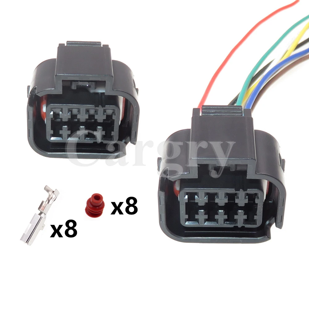 1 Set 8P MG644345 AC Assembly Car Headlight Driver Wire Harness Auto Waterproof Connector For Hyundai Elantra IX25 IX35 Kia