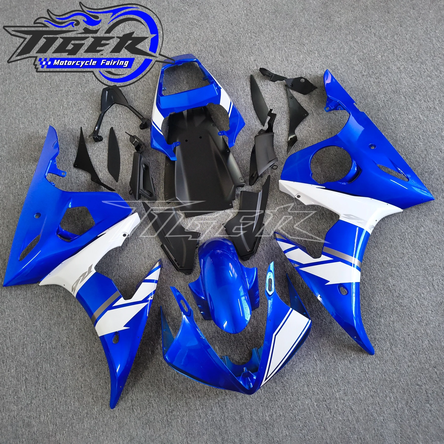 Full Body Kits FOR YZFR6 2003 - 2005 Matte Black Fairing for YAMAHA YZFR6 03 05 Fairings YZF R6 2004 2