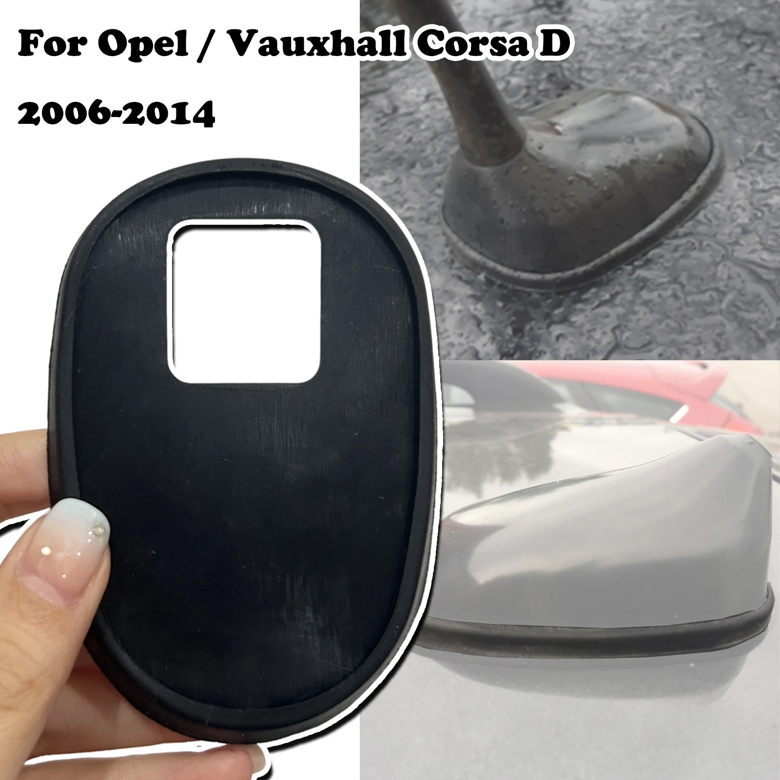 

For Opel / Vauxhall Corsa D Car Roof Aerial Antenna Base Gasket Seal Pad Rubber Cover 2006 2007 2008 2009 2010 2011 2012 - 2014
