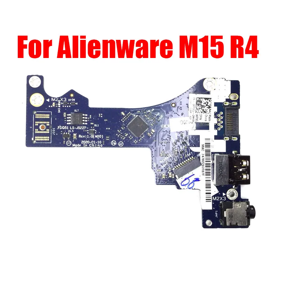 Laptop USB / Audio Port IO Circuit Board For Alienware M15 R4 0KP0CJ KP0CJ FDQ51 LS-J522P
