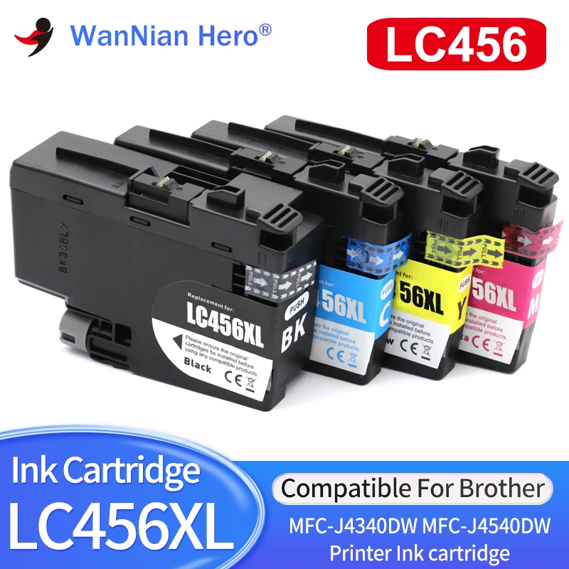 High Capacity LC456XL LC456 Compatible Ink Cartridge Color Printer Ink Cartridge for Brother MFC-J4340DW,MFC-J4540DW Printer