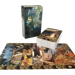 Hot sales Edmund Dulac Tarot Oracle Tarot Card Fate Divination Prophecy Card Family Party Game Tarot 78 Card Deck PDF Guide