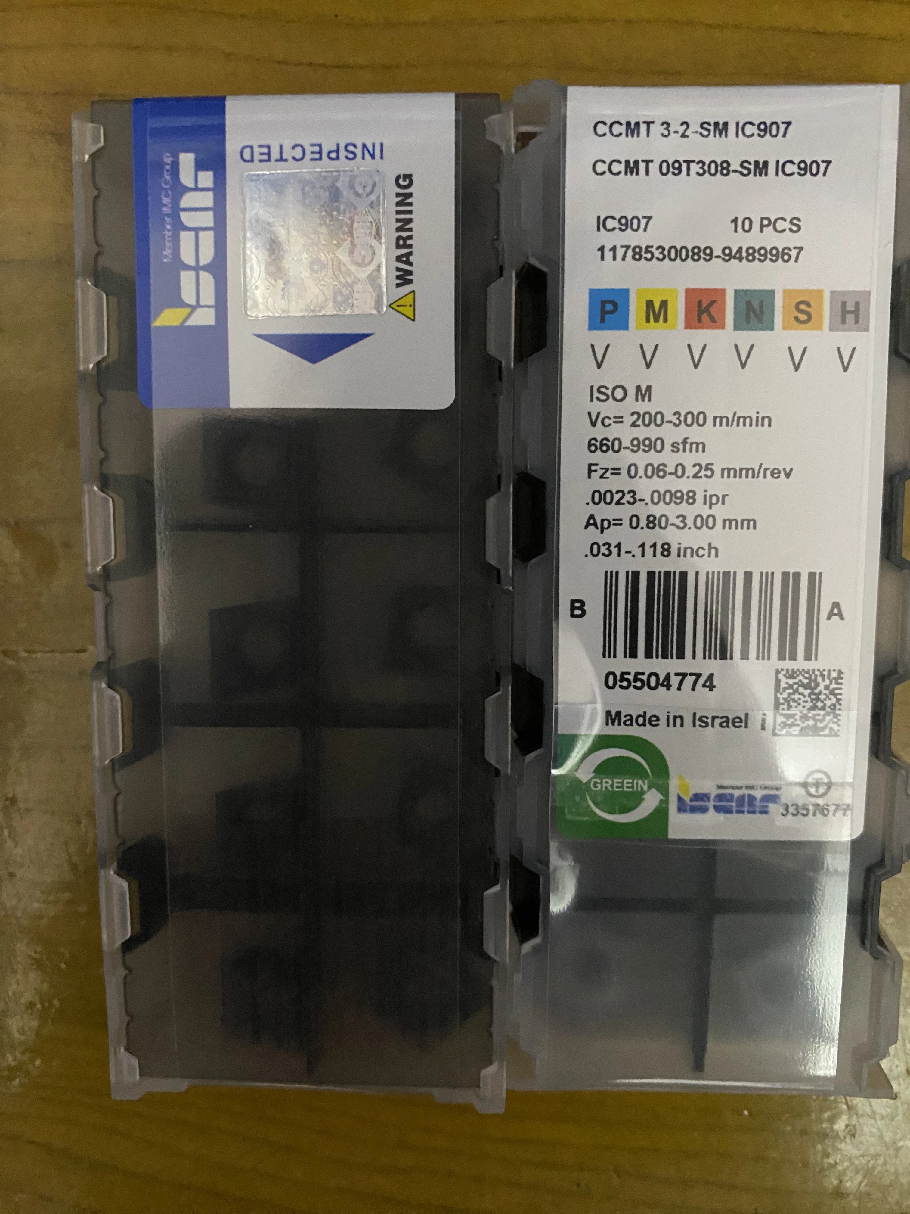 

Hard alloy cutting blades CCMT09T308-SM IC907