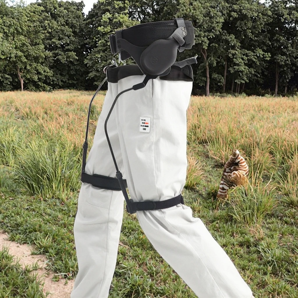 Immagine 4: Esoscheletro Pieghevole Portatile per Gambe - Ausilio per Camminata e Allenamento di Escursionismo per Anziani e Pazienti con Ictus ed Emiplegia