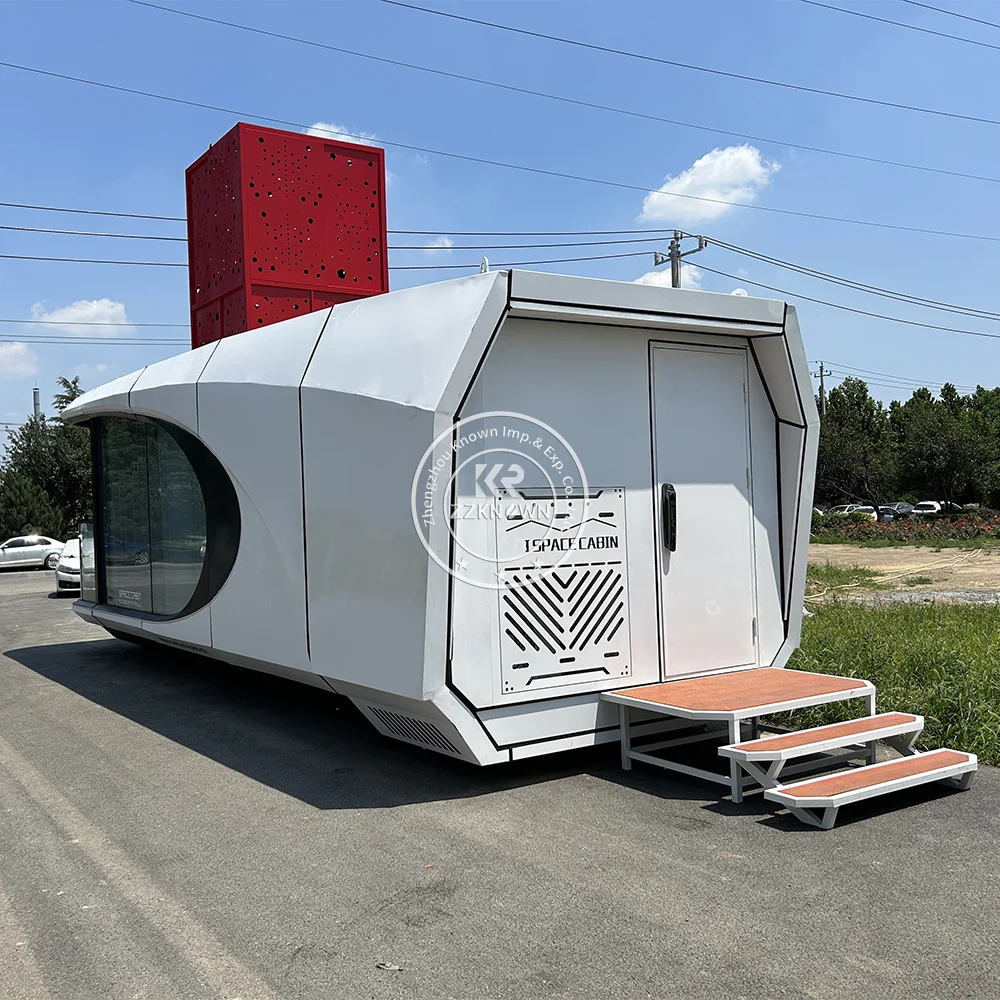 Prefab Office Pod Container House Z prefabrykowana kapsuła Hote Luksusowa kapsułka kosmiczna z inteligentnym systemem