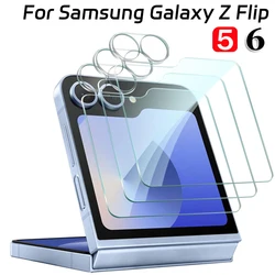Temperd Glass for Samsung Galaxy Z Flip 6 5 Flip 5 Flip6 Back Screen Protector Camera Lens Scratch 9H Hardness Protective Film