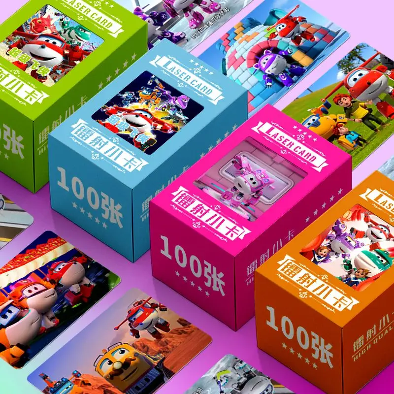 

AULDEY Super Flying Man, 100 лазерных карт, фотографии не повторяющиеся, периферия длиной 3 дюйма, двусторонние закругленные углы