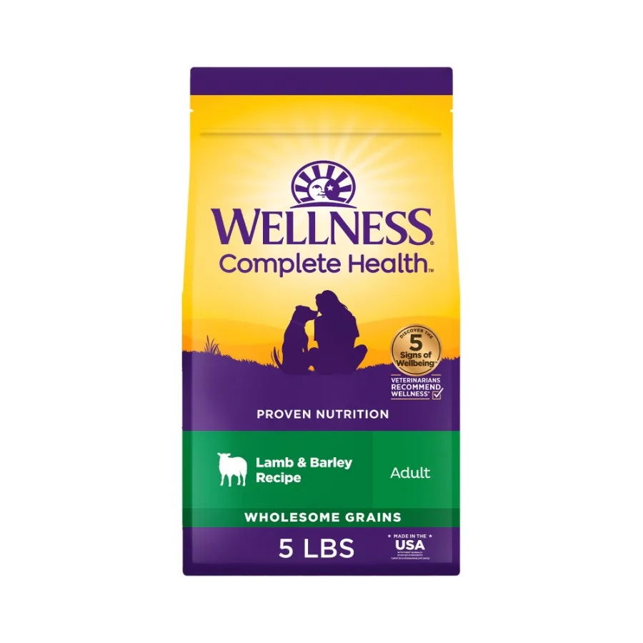 

Complete Health Dry Dog Food, Wholesome Grains, Natural, Lamb and Barley, 5-Pound Bag