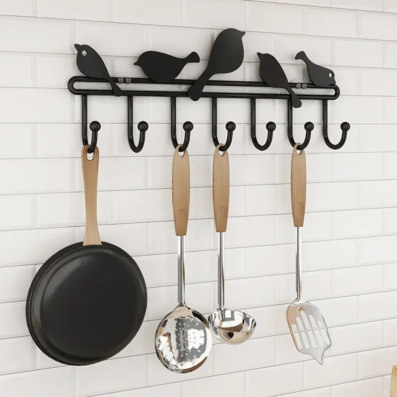 Metal Wall Mounted Coat Rack Detachable Designe Aesthetic Coat Rack Storage Garment Place Saving Percheros Home Furnitureon sale