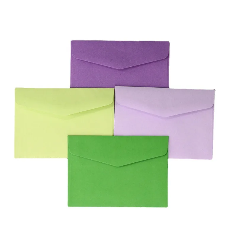 (10 Pieces/Lot) 11.5*8.2cm Color Envelope Multicolor Card Storage Package Small Envelope Paper Bags