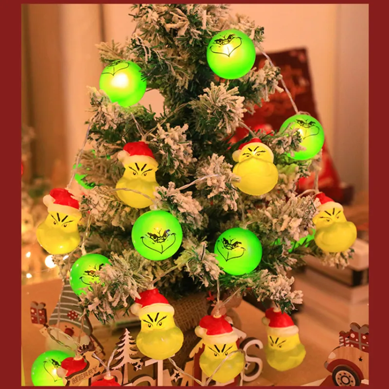 2025 New LED String Light Xmas Elf Christmas Ornaments Tree Decor for Xmas Party Decorations Indoor Home Hanging Lights