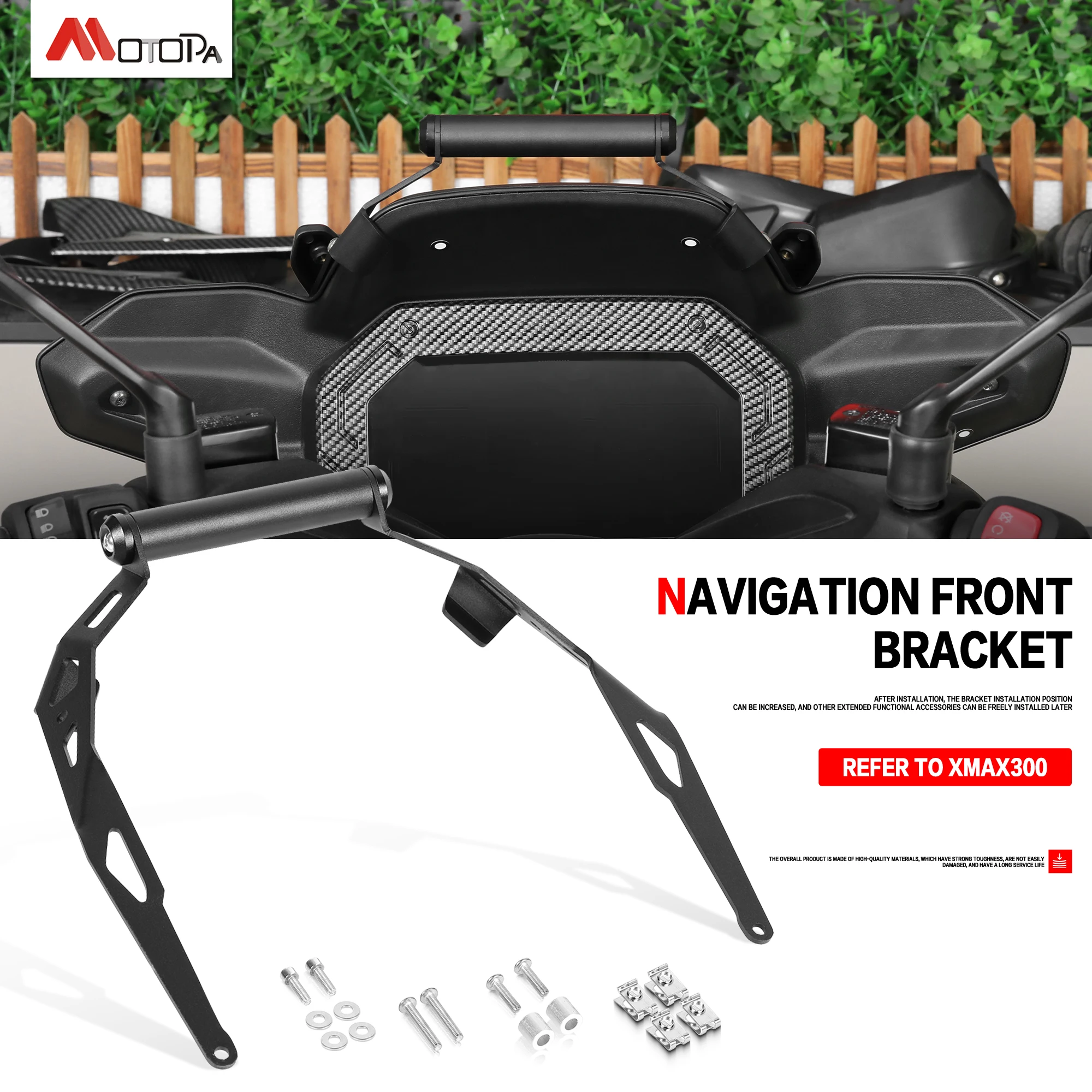 ل XMAX300 XMAX 300 2025 دراجة نارية اكسسوارات لتحديد المواقع والملاحة قوس حامل هاتف المحمول حامل 22 مللي متر ل XMAX 300