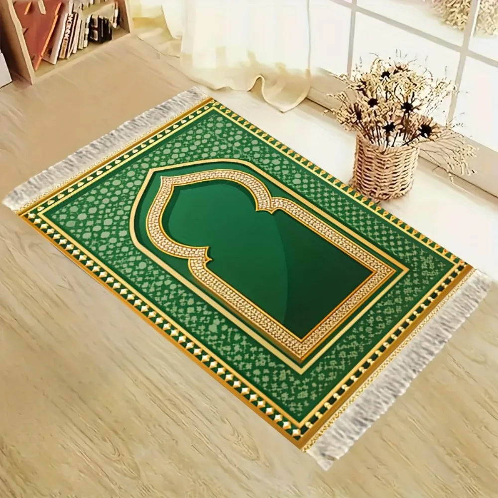 VIKAMA Washable Travel Prayer Mat, Portable Foldable Muslim Sajadah with Minimalist Design Waterproof Lightweight for Worship