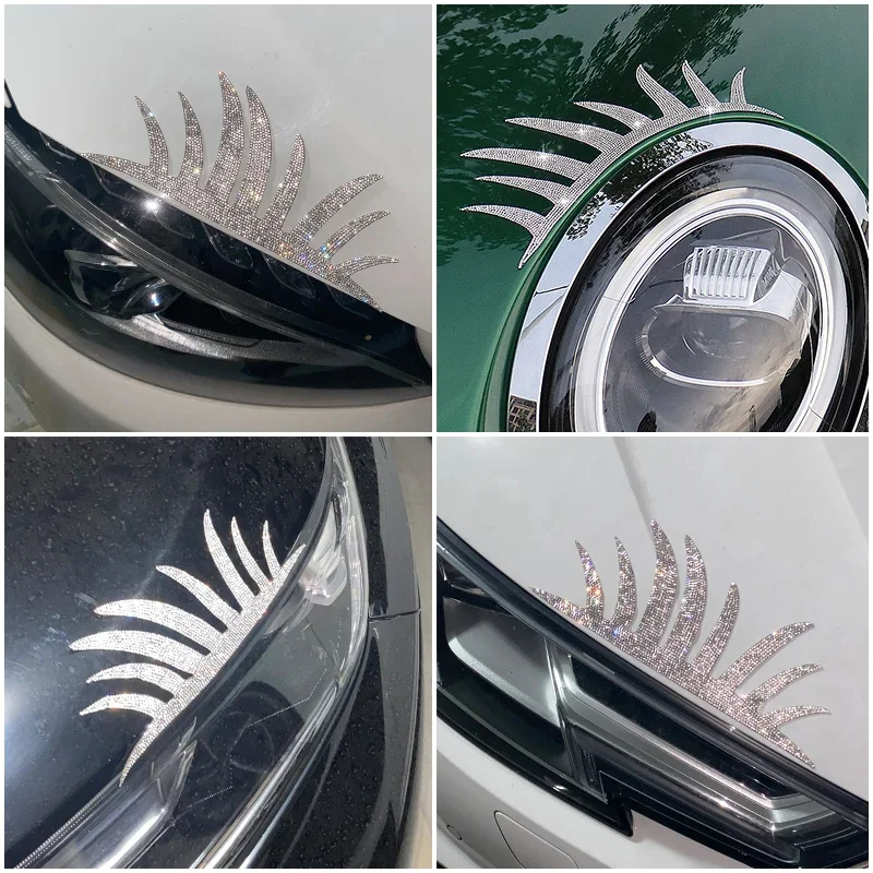 

Eyelashes, car lights, decorative headlights, creative eyebrows, car modification stickers, a pair of packs