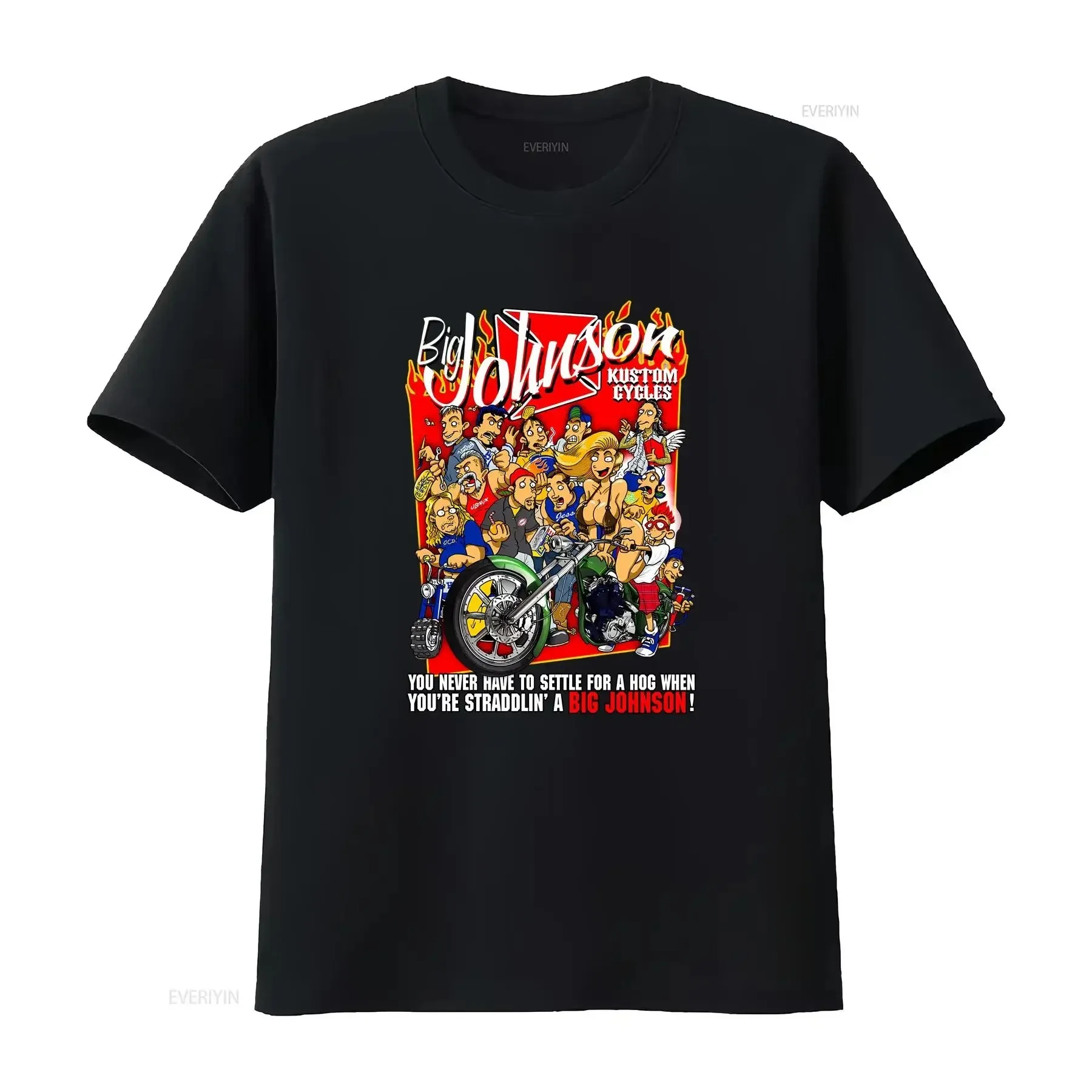 

Big Johnson 2009 d Funny T Shirt Size Medium vintage Washed Breathable Comfortable Casual Soft designer clothes Stylish