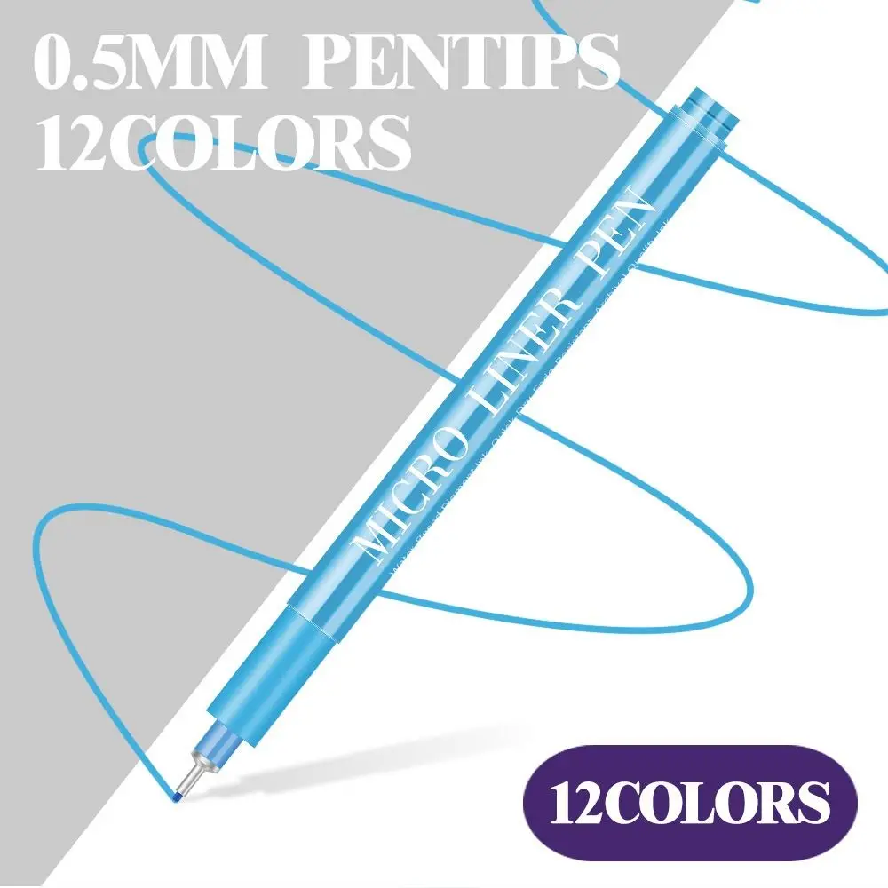 

3pcs/Set High Quality Micron Fine Outline Pen Smooth Colored Ink Fine-liner Waterproof Marker Liner Hand Drawn