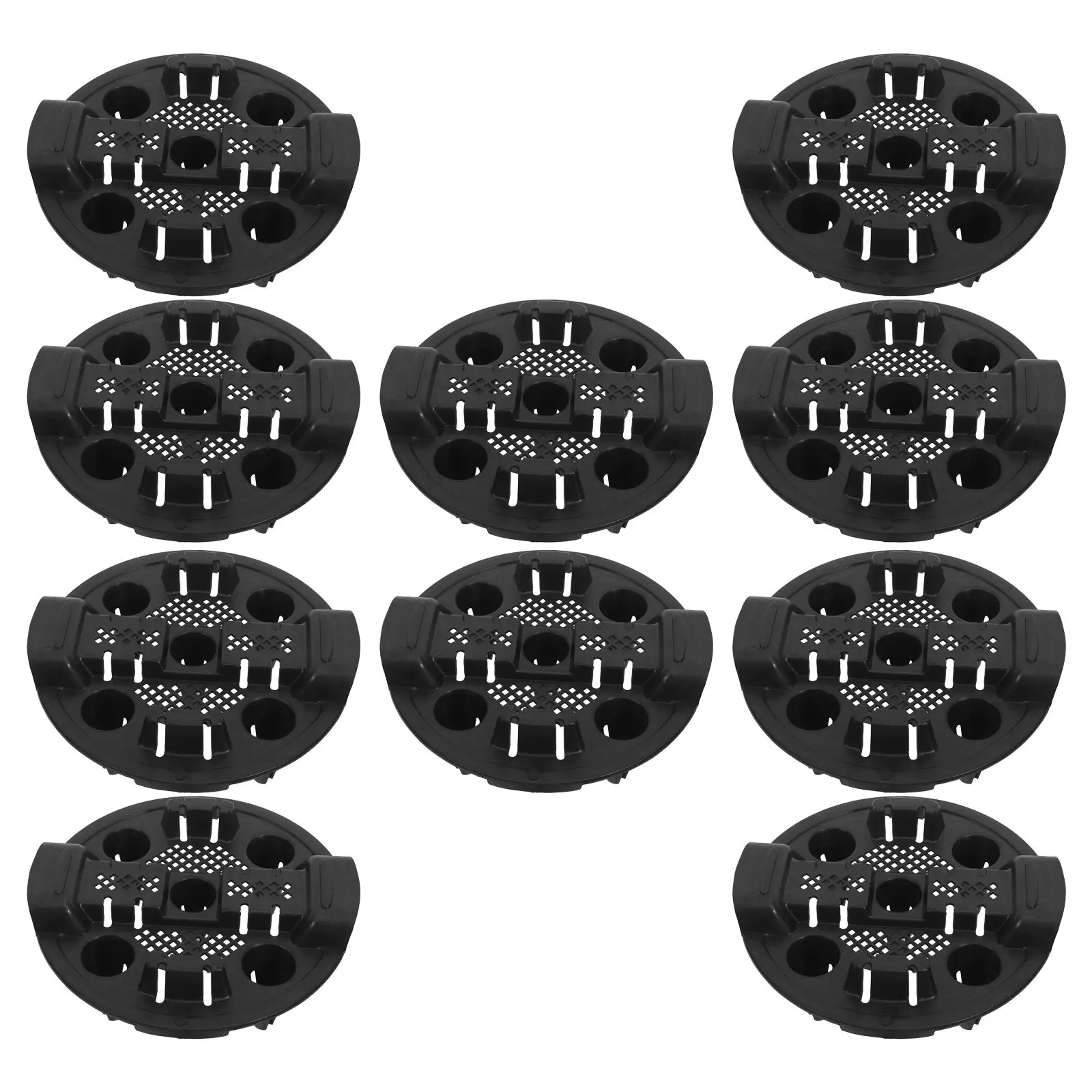 10Pcs Flower Pot Hole Mesh Pad Plastic Cone Drain Mat Insert Plant Pot Drainage Screen for Bonsai Gardening Planter Grid