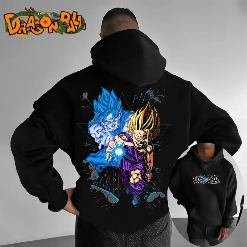 

Oversized Dragon Ball Goku Saiyan Hoodie Men Women Anime Streetwear Pullover Sweatshirt Graphic Casual Hooded Autumn Spring Tops
