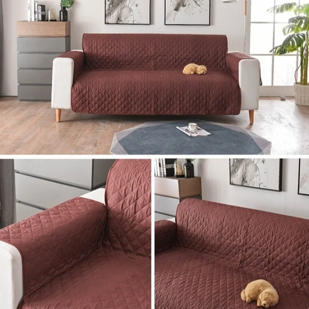 

Washable 3 Seater Sofa Cover Non-Slip Wear-resistant Sofa Protector Anti Dirty Thickened Couch Cover Pets Protection
