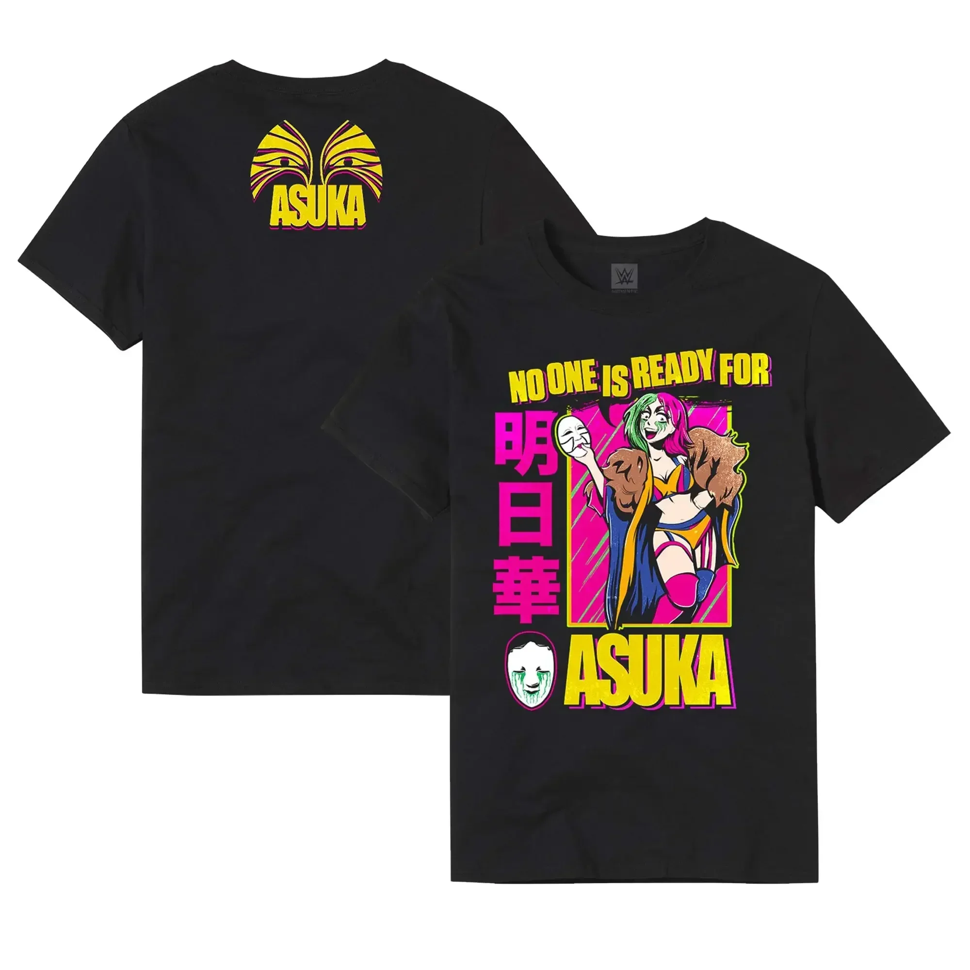 2023 New Summer Wrestler Asuka Pattern T-shirt with Double Sided Pattern Men's and Women's Gift Street Casual T-shirt