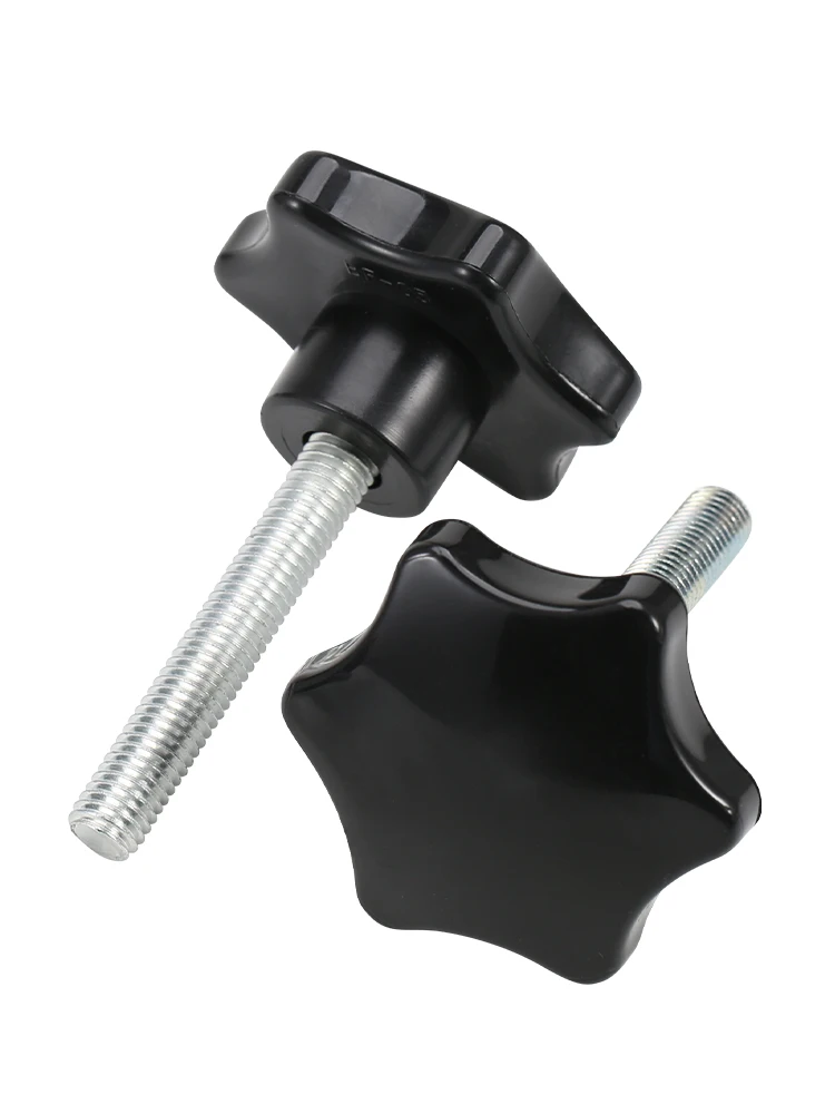 M4 M5 M6 M8 M10 M12 สกรูหัวดาวแบบมีเกลียวพร้อมด้ามจับ  วัสดุเบกาไลต์  สำหรับยึดและขันแน่น  อุปกรณ์อุตสาหกรรม  วัสดุพลาสติกและเหล็ก