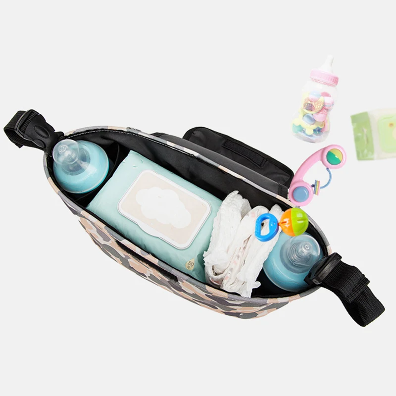 Large Capacity Baby Stroller Hanging Bag Flip Wipes Storage Box Baby Diaper Bags Organizer Crossbody Shoulder Bag Mummy Bag Tote